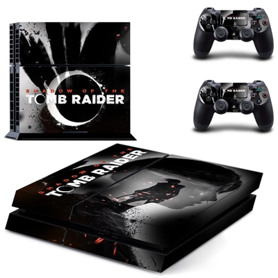 Tomb Raider skin sticker for playstation 4 console and two..