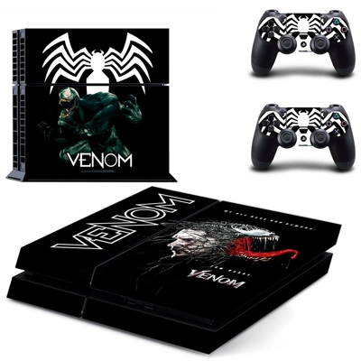Venom skin sticker for playstation 4 console and two controllers