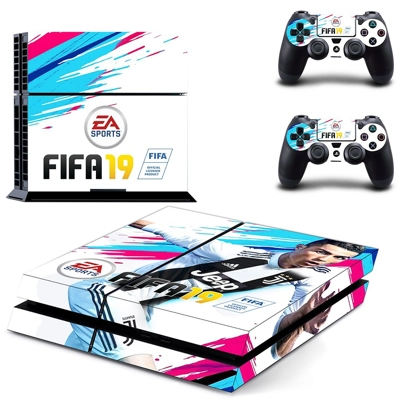 FIFA 19 skin sticker for playstation 4 console and two con.. FIFA 19 skin sticker for playstation 4 console and two con..