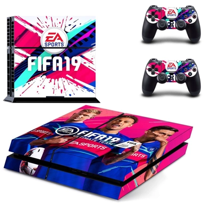 FIFA 19 skin sticker for playstation 4 console and two con..
