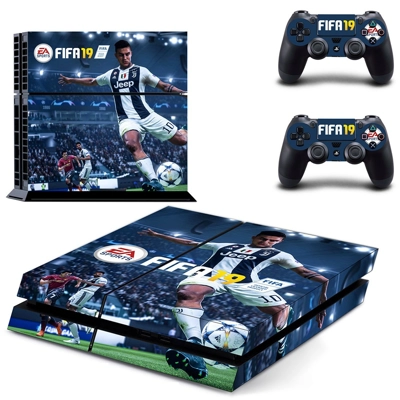 FIFA 19 skin sticker for playstation 4 console and two con..