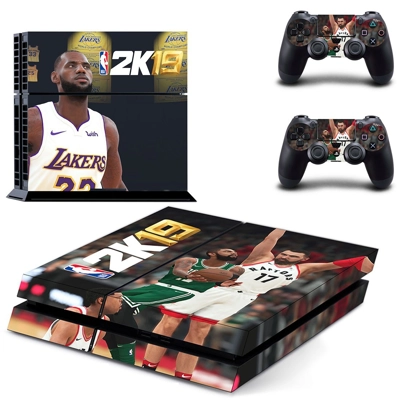 NBA 2K19 skin sticker for playstation 4 console and two controllers