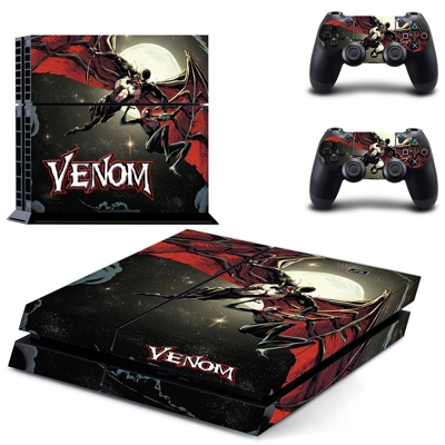 Venom skin sticker for playstation 4 console and two contr.. Venom skin sticker for playstation 4 console and two contr..