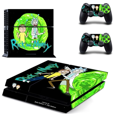 Rick and Morty skin sticker for playstation 4 console and ..
