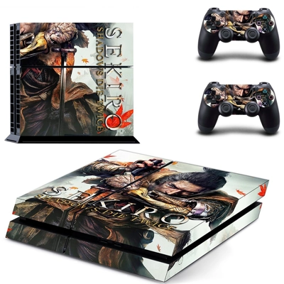 Sekiro skin sticker for playstation 4 console and two controllers
