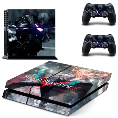 Devil May Cry 5 skin sticker for playstation 4 console and two controllers