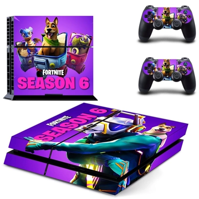 Fortnite skin sticker for playstation 4 console and two controllers