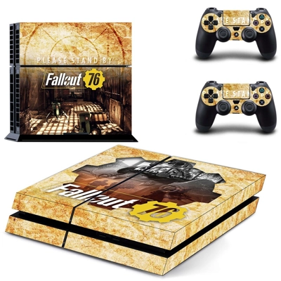 Fallout 76 skin sticker for playstation 4 console and two .. Fallout 76 skin sticker for playstation 4 console and two ..
