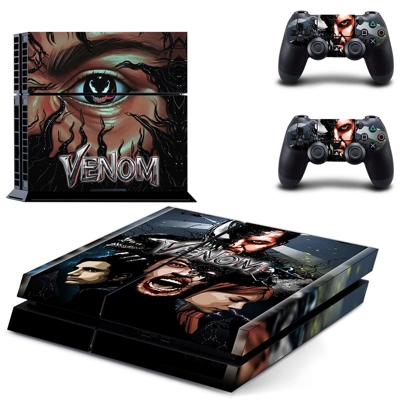 Venom skin sticker for playstation 4 console and two contr.. Venom skin sticker for playstation 4 console and two contr..
