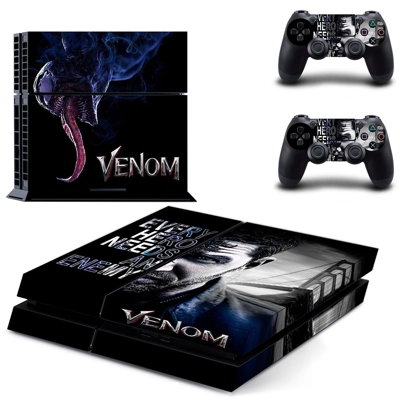 Venom skin sticker for playstation 4 console and two contr.. Venom skin sticker for playstation 4 console and two contr..