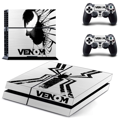 Venom skin sticker for playstation 4 console and two controllers