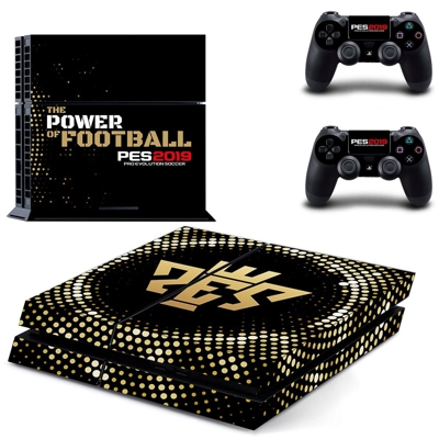 PES 2019 skin sticker for playstation 4 console and two co.. PES 2019 skin sticker for playstation 4 console and two co..