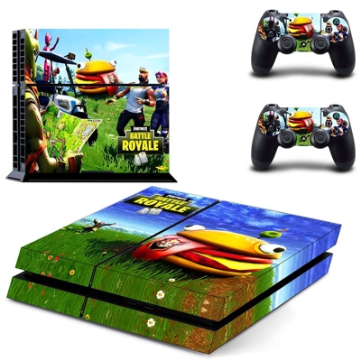 Fortnite battle Royale skin sticker for playstation 4 console and two controllers