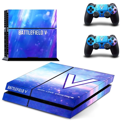 Battlefield 5 skin sticker for playstation 4 console and two controllers