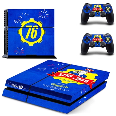 Fallout 76 skin sticker for playstation 4 console and two controllers