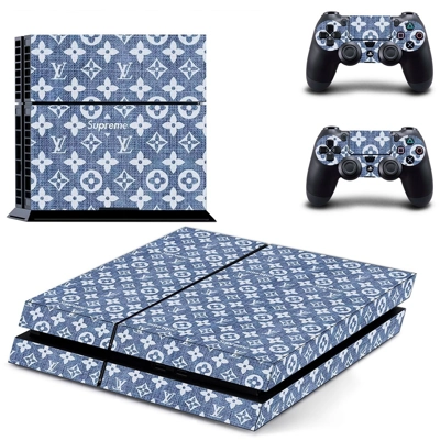 Supreme skin sticker for playstation 4 console and two con.. Supreme skin sticker for playstation 4 console and two con..