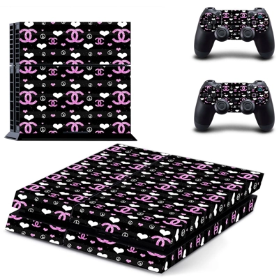 Chanel Rouge Coco skin sticker for playstation 4 console a..