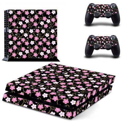 Floral Pattern skin sticker for playstation 4 console and .. Floral Pattern skin sticker for playstation 4 console and ..