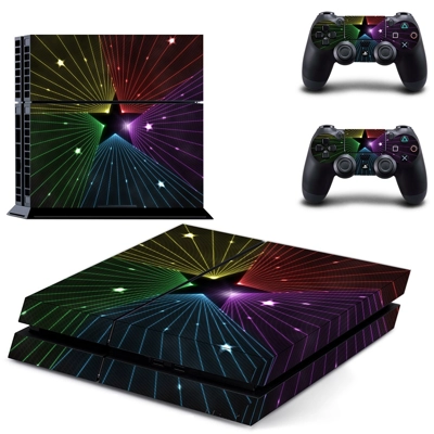 Pentagram skin sticker for playstation 4 console and two c.. Pentagram skin sticker for playstation 4 console and two c..