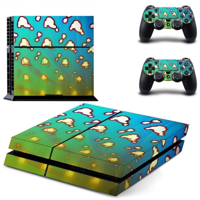 Clipart skin sticker for playstation 4 console and two con.. Clipart skin sticker for playstation 4 console and two con..
