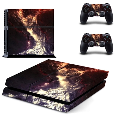 Space scene skin sticker for playstation 4 console and two.. Space scene skin sticker for playstation 4 console and two..