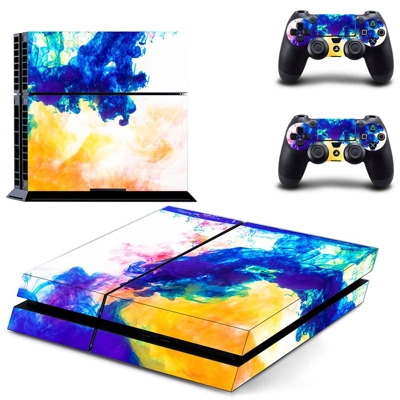Colors flames skin sticker for playstation 4 console and t.. Colors flames skin sticker for playstation 4 console and t..