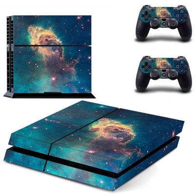 Galaxy Scene skin sticker for playstation 4 console and tw.. Galaxy Scene skin sticker for playstation 4 console and tw..