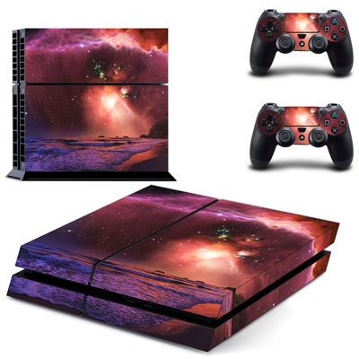 Sky Scene skin sticker for playstation 4 console and two controllers