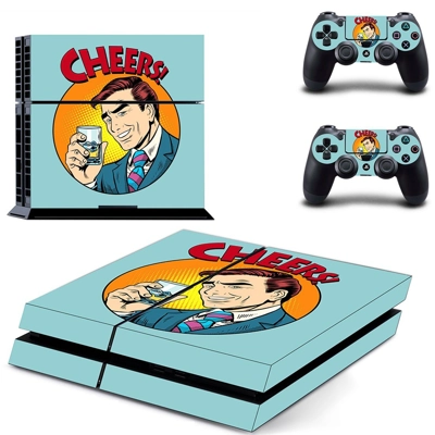 Drinks pop art skin sticker for playstation 4 console and ..