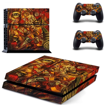 Renacer skin sticker for playstation 4 console and two controllers