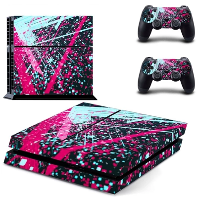 Abstraction skin sticker for playstation 4 console and two.. Abstraction skin sticker for playstation 4 console and two..