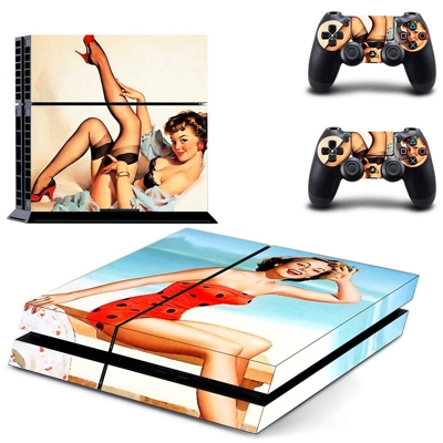 Street Fighter skin sticker for playstation 4 console and two controllers