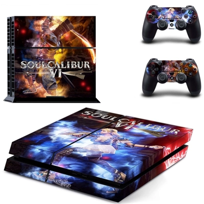 Soulcalibur 6 skin sticker for playstation 4 console and two controllers