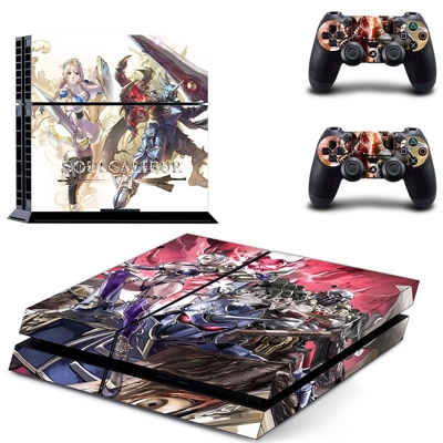 Soulcalibur 6 skin sticker for playstation 4 console and two controllers