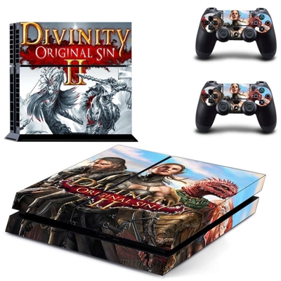 Divinity original sin 2 skin sticker for playstation 4 console and two controllers