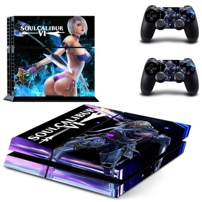 Soulcalibur 6 skin sticker for playstation 4 console and two controllers