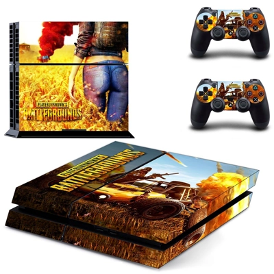 Playerunknown's Battlegrounds skin sticker for playstation 4 console and two controllers
