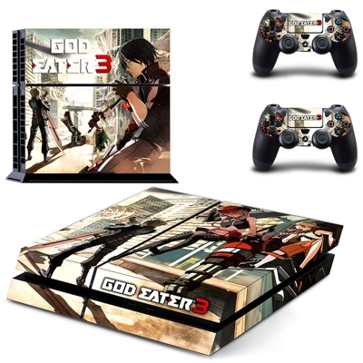 God Eater 3 skin sticker for playstation 4 console and two controllers