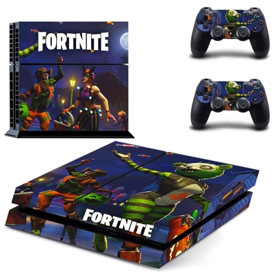 Fortnite skin sticker for playstation 4 console and two controllers