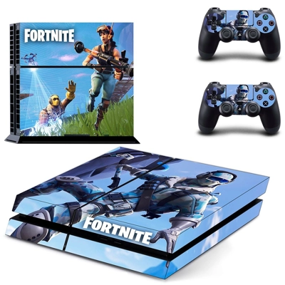 Fortnite skin sticker for playstation 4 console and two controllers