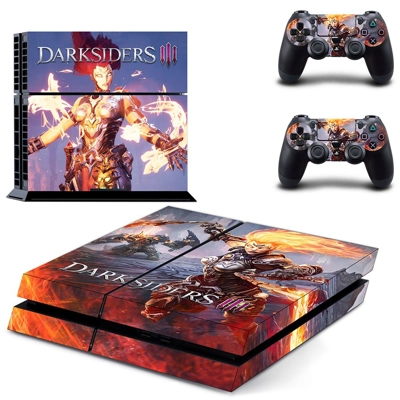 Darksiders 3 skin sticker for playstation 4 console and two controllers