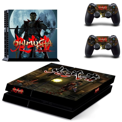 Onimusha skin sticker for playstation 4 console and two co.. Onimusha skin sticker for playstation 4 console and two co..