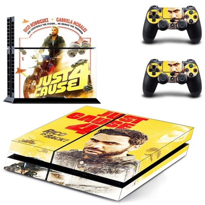 Just Cause 4 skin sticker for playstation 4 console and two controllers