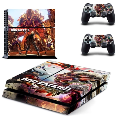 God Eater 3 skin sticker for playstation 4 console and two controllers