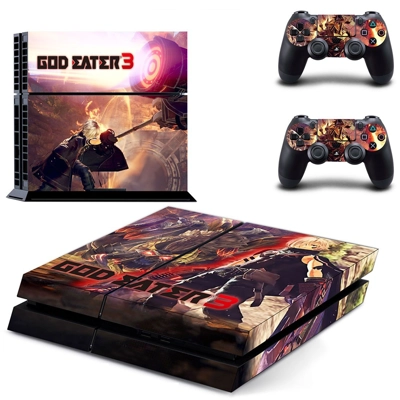 God Eater 3 skin sticker for playstation 4 console and two..