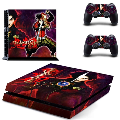 Onimusha skin sticker for playstation 4 console and two co.. Onimusha skin sticker for playstation 4 console and two co..