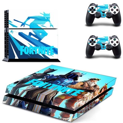 Fortnite skin sticker for playstation 4 console and two controllers