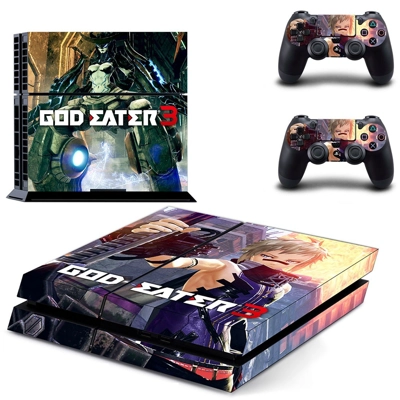 God Eater 3 skin sticker for playstation 4 console and two..