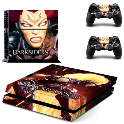 Darksiders 3 skin sticker for playstation 4 console and tw.. Darksiders 3 skin sticker for playstation 4 console and tw..