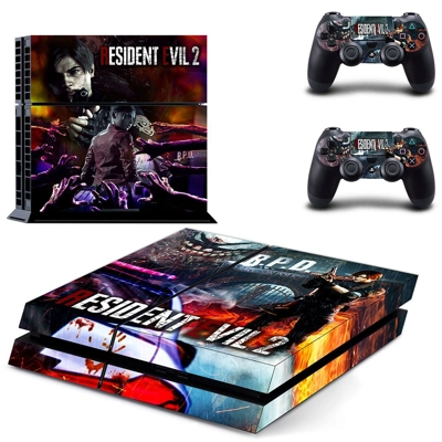 Resident Evil 2 skin sticker for playstation 4 console and two controllers